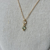 Pendentif pierre verte