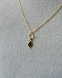 Pendentif pierre rouge