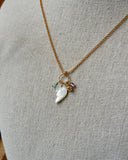 Collier feuille de nacre