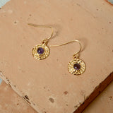 Serena Earrings - Amethyst