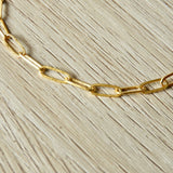 Bracelet "Julia" en laiton doré à l'or fin 24k