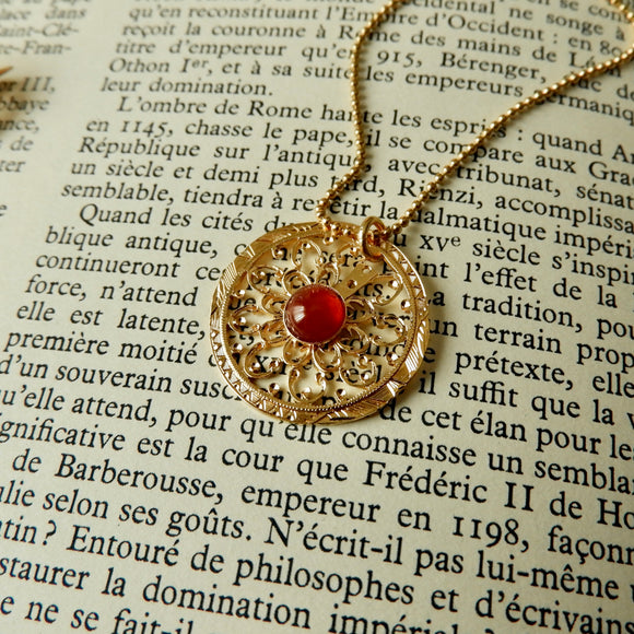 Pendentif Louison, Cornaline