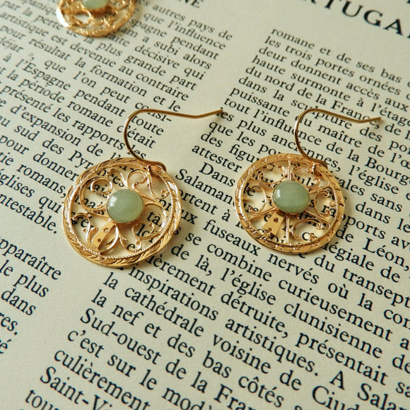 Boucles d'oreilles Louison, Aventurine