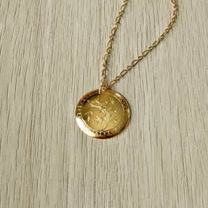 Pendentif médaille Flora
