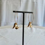 Pendants d'oreilles "Clochette" et perles