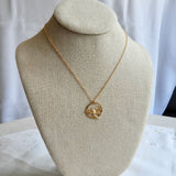 Pendentif "Libellule", laiton doré à l'or fin