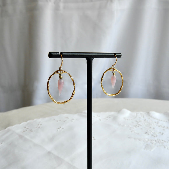 Boucles d'oreilles Bloom, rose