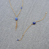 Collier pendentif "Khéops" - Lapis-Lazuli