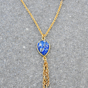 Collier pendentif "Khéops" - Lapis-Lazuli