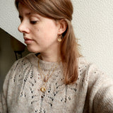 Pendants d'oreilles "Gloria", doré or 24K