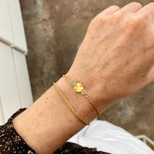 Bracelet Trèfle, Aventurine verte