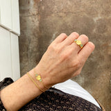 Bracelet Trèfle, Aventurine verte