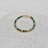 Bracelet "Theodora", perles en Turquoise africaine